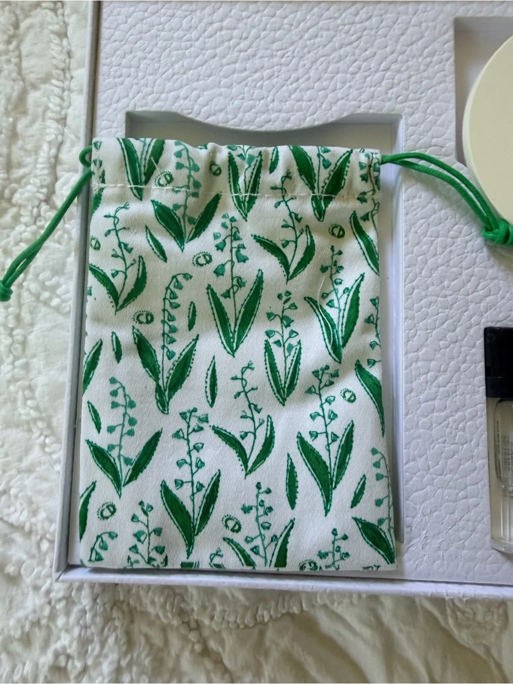Dior Lily of the Valley Fragrance Stone/Pouch Sampler Set x3 NEW in Couture Box